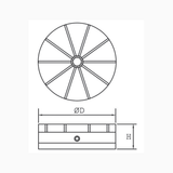 Bàn từ cơ PowerGrind Round