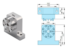 Mâm cặp điện cực cho máy gia công kim loại ZRS-321107