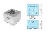 Đầu kẹp điện cực cho máy gia công kim loại ZRS-422123