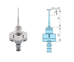 Đầu đo vị trí sản phẩm cho máy gia công kim loại ZRS-424123, ZRS-424125