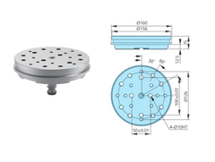 Mâm cặp điện cực cho máy gia công kim loại ZRS-432103