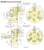 Closed centre long-stroke chuck NL series