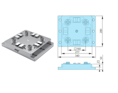 Mâm cặp điện cực cho máy gia công kim loại ZRS-441103