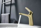 Vòi rửa mặt lavabo 18cm mạ PVD vàng gold T07