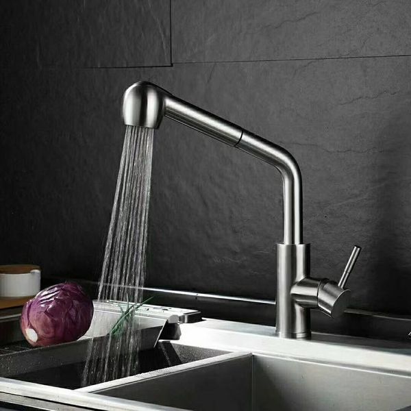 Vòi Rửa Bát Có Dây Rút Inox 304 - 11