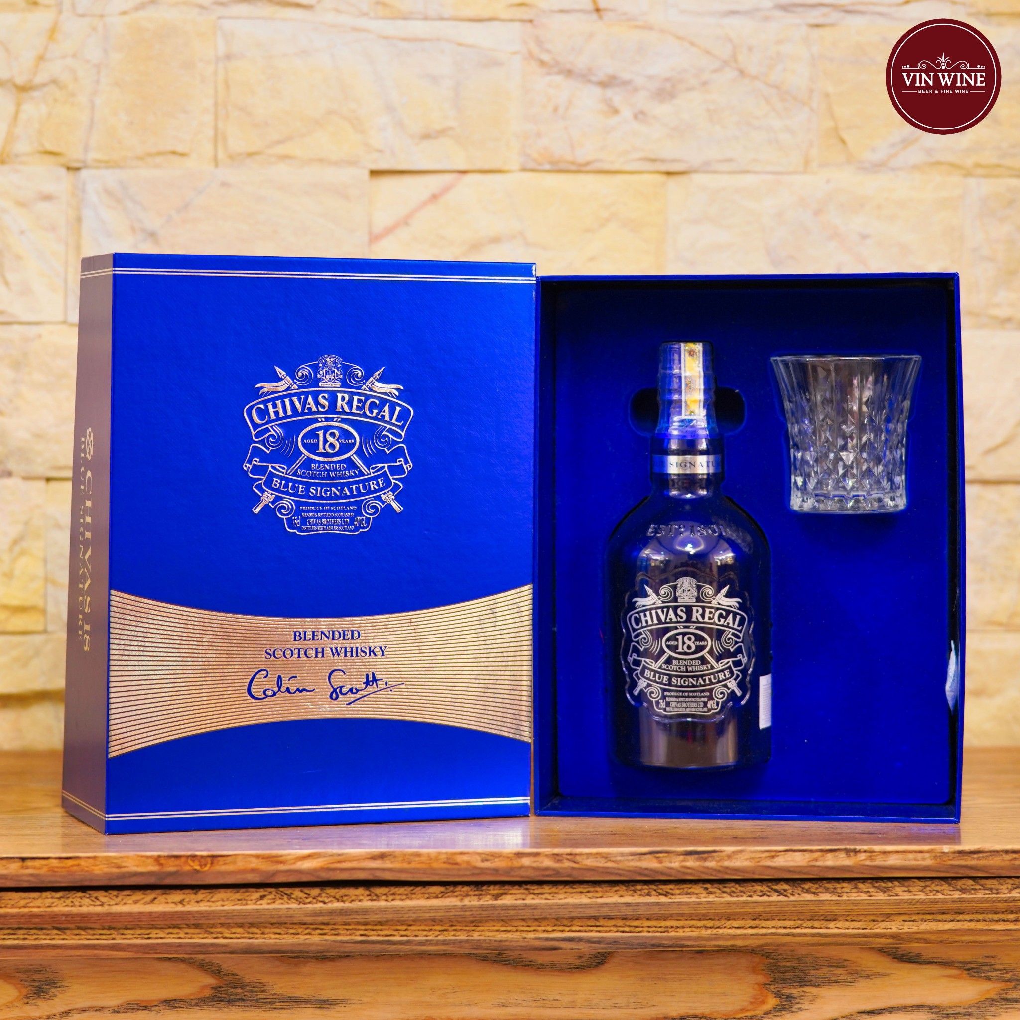 Chivas 18 Years Blue Signature Hộp Quà