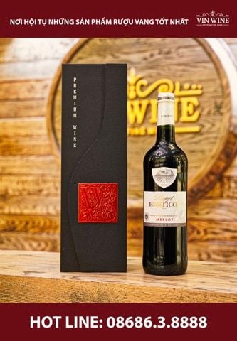 SET : Hộp giấy cao cấp + 1 chai vang Pháp