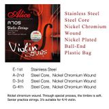 Bộ 4 Dây Đàn Violin Alice A705