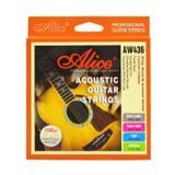 Bộ 6 Dây Sắt Đàn Guitar Acoustic Alice AW436