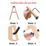 Giá Để Đàn Guitar Chữ A Gấp Gọn Gỗ Nguyên Khối Hebikuo J-40G