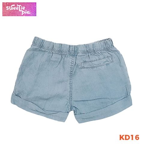  Quần Short Jeans Nơ Bé Gái (2-8t) 