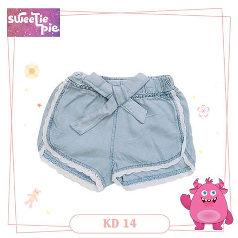  Quần Jeans Cột Nơ Bé Gái (2-8t) 