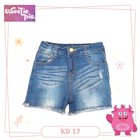  Quần Short Jeans Bé Gái (2-8t) 