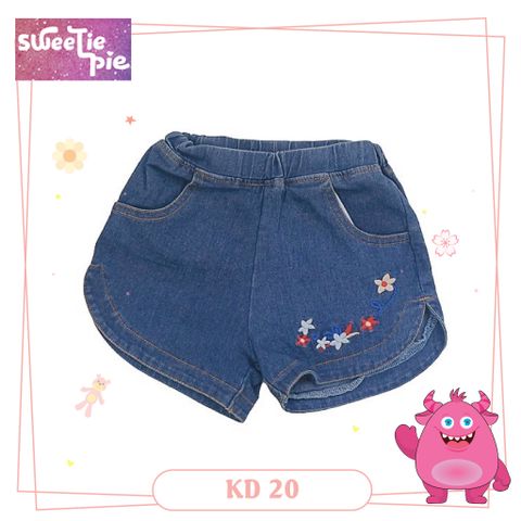  Quần Jeans Ngắn Bé Gái (2-8t) 