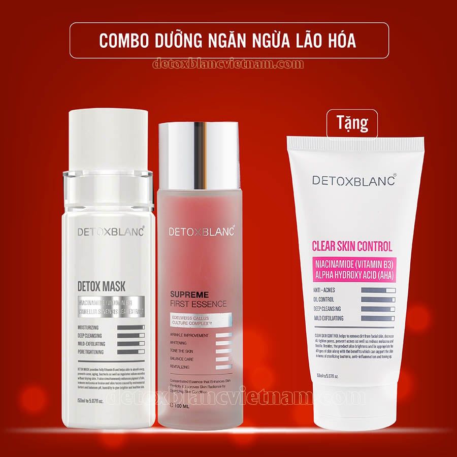 Combo Dưỡng Trẻ Hóa Da Detox BlanC