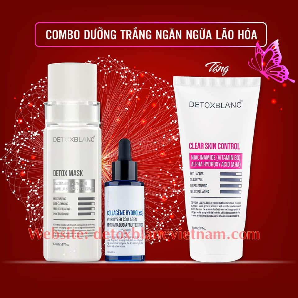 Combo Dưỡng Detox BlanC - Trắng Da Ngăn Ngừa Lão Hóa