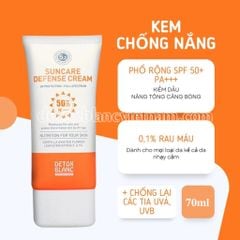 Kem Chống Nắng Phổ Rộng Nâng Tông Da Mặt SPF 50+ Detox BlanC 70ml