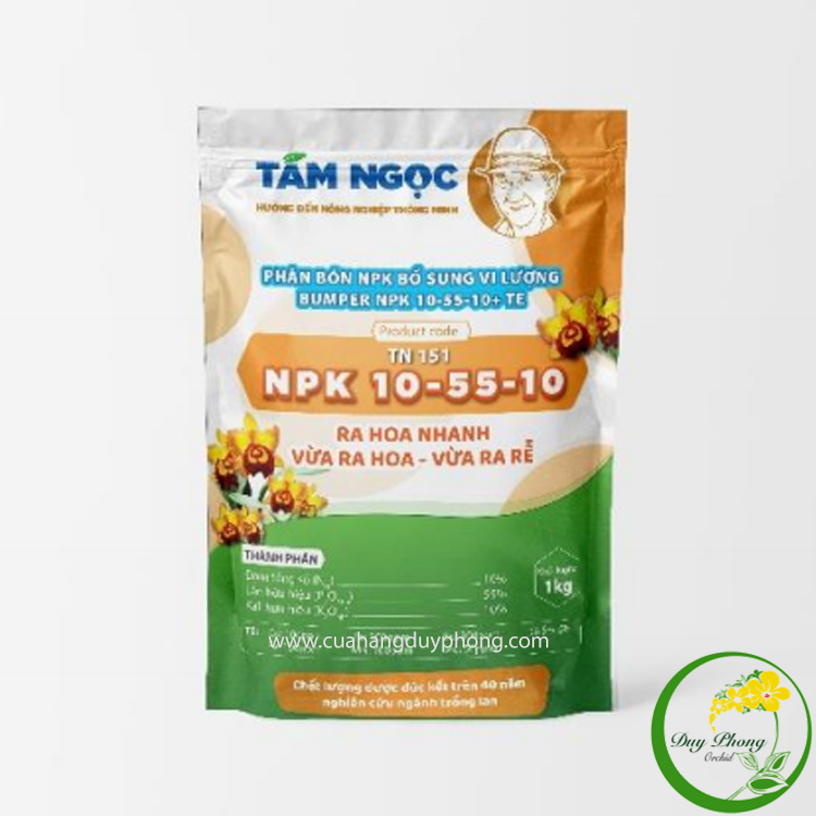  NPK 10-55-10 THAY TAM NGOC | RA HOA NHANH – VỪA RA HOA – VỪA RA RỄ 