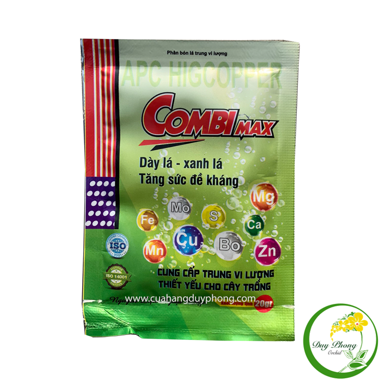  COMBI MAX - 20G | Phân bón lá trung vi lượng, Dày lá, xanh lá, tăng sức đề kháng 