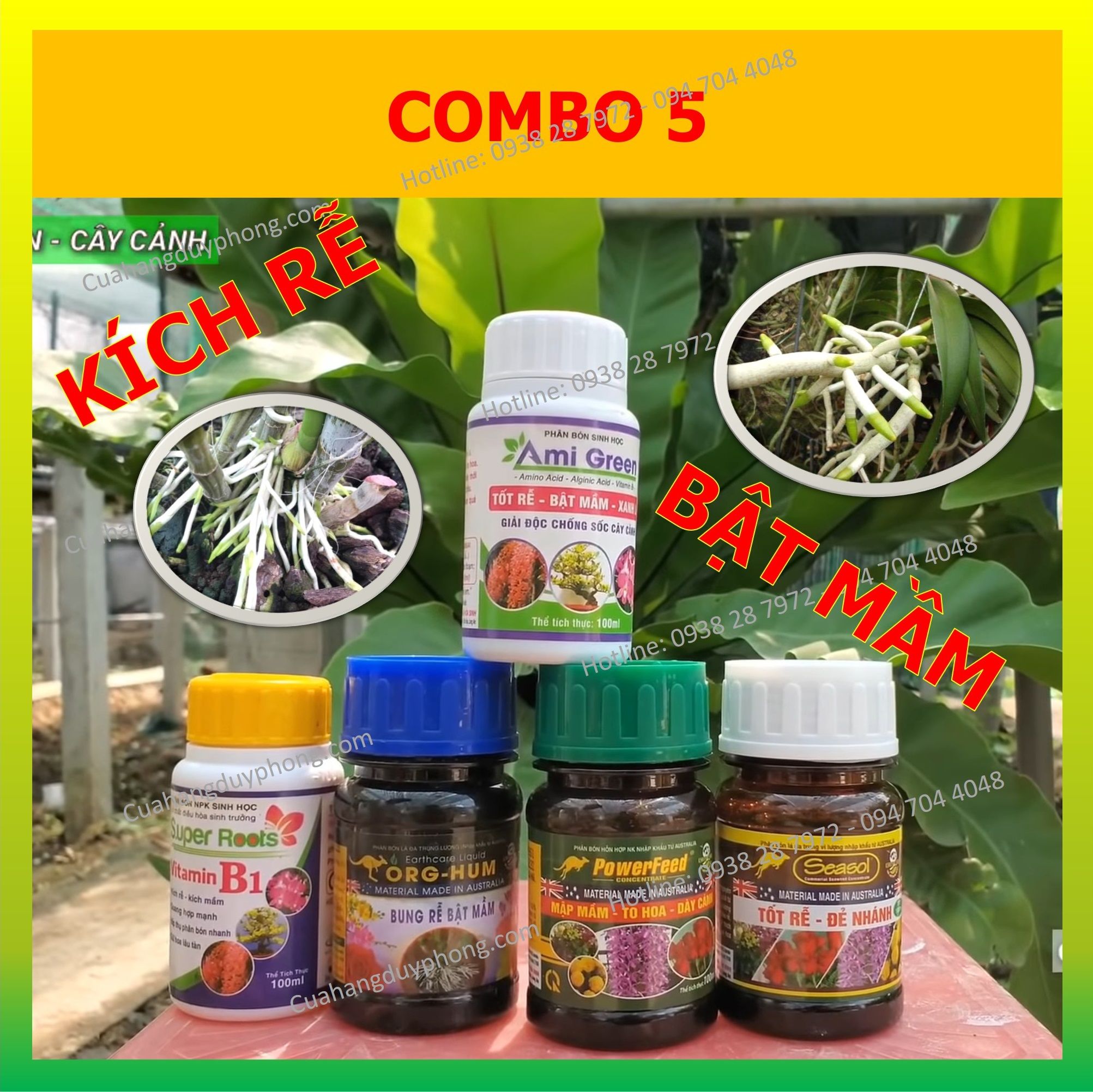  COMBO 5 - KÍCH RỄ, BẬT MẦM 