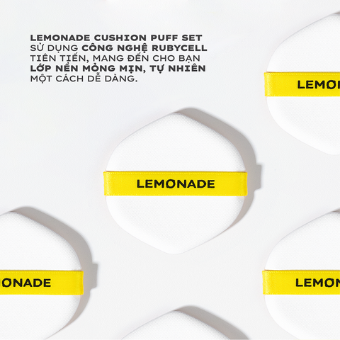  Lemonade Cushion Puff Set - 3pcs 