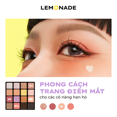  BẢNG PHẤN MẮT LEMONADE AESTHETIC EYESHADOW PALETTE VERSION 2 