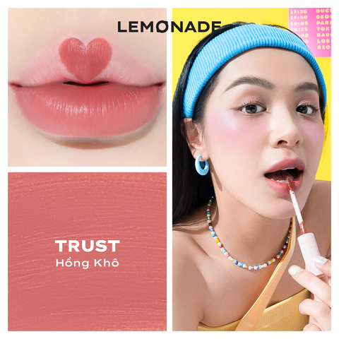  SON KEM MỊN LÌ THUẦN CHAY LEMONADE PERFECT COUPLE LIP - POUTING 