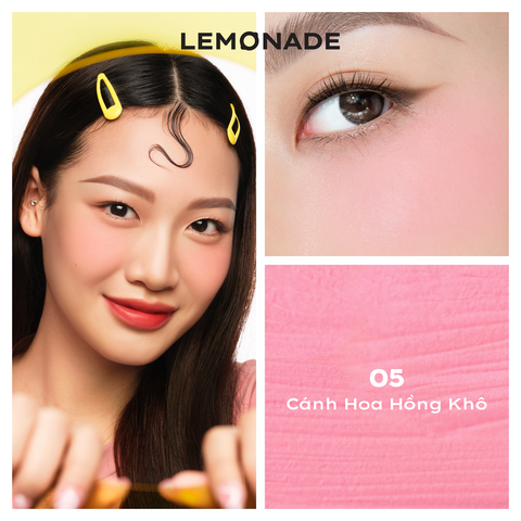  [QUÀ TẶNG] MÁ KEM MỊN LÌ THUẦN CHAY LEMONADE PERFECT COUPLE BLUSH 