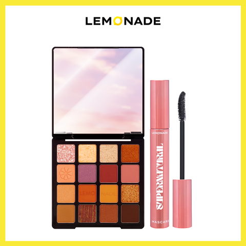  COMBO BẢNG PHẤN MẮT AESTHETIC EYESHADOW PALETTE VÀ CHUỐT MI SUPERNATURAL MASCARA 