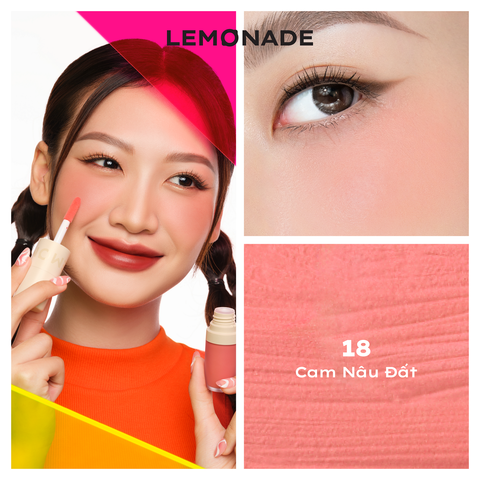  [QUÀ TẶNG] MÁ KEM MỊN LÌ THUẦN CHAY LEMONADE PERFECT COUPLE BLUSH 