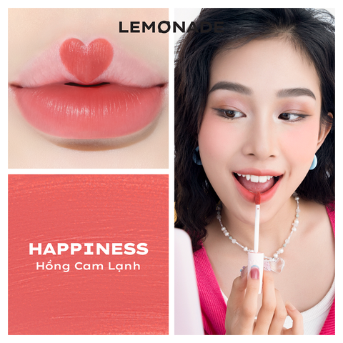  SON KEM MỊN LÌ THUẦN CHAY LEMONADE PERFECT COUPLE LIP - POUTING 