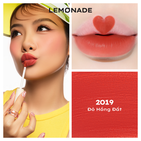 SON KEM MỊN LÌ THUẦN CHAY LEMONADE PERFECT COUPLE LIP - POUTING 