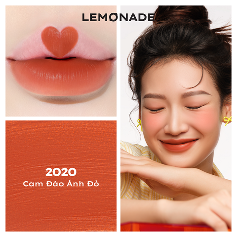  SON KEM MỊN LÌ THUẦN CHAY LEMONADE PERFECT COUPLE LIP - POUTING 