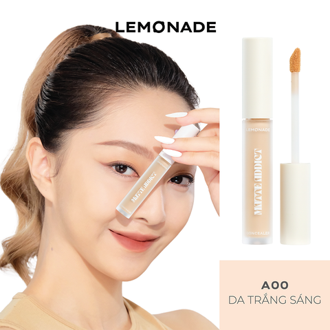  [QUÀ TẶNG] COMBO LEMONADE CHE KHUYẾT ĐIỂM  MATTE ADDICT CONCEALER VÀ LÓT LY CAO SU 