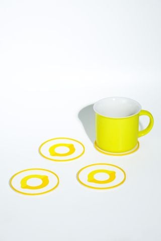  [QUÀ TẶNG] COMBO LEMONADE TÚI ĐỰNG MỸ PHẨM MAKEUP BAG VÀ LÓT LY CAO SU 
