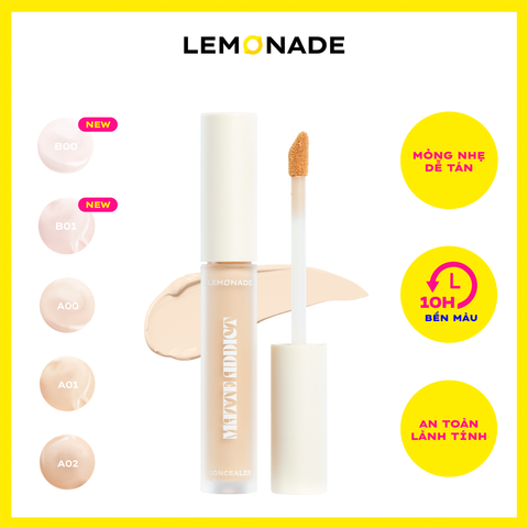  COMBO LEMONADE PHẤN NƯỚC SUPERMATTE CUSHION & CHE KHUYẾT ĐIỂM MATTE ADDICT CONCEALER 