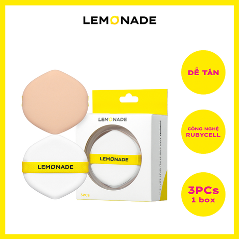  Lemonade Cushion Puff Set - 3pcs 