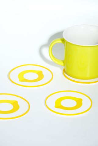  [QUÀ TẶNG] COMBO LEMONADE TÚI ĐỰNG MỸ PHẨM MAKEUP BAG VÀ LÓT LY CAO SU 