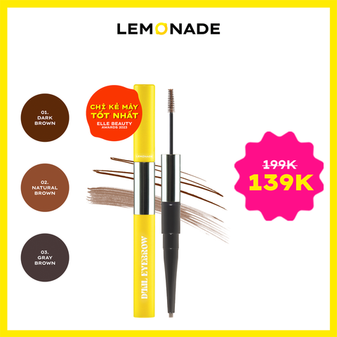  CHÌ KẺ MÀY 2 ĐẦU LEMONADE DUAL EYEBROW 