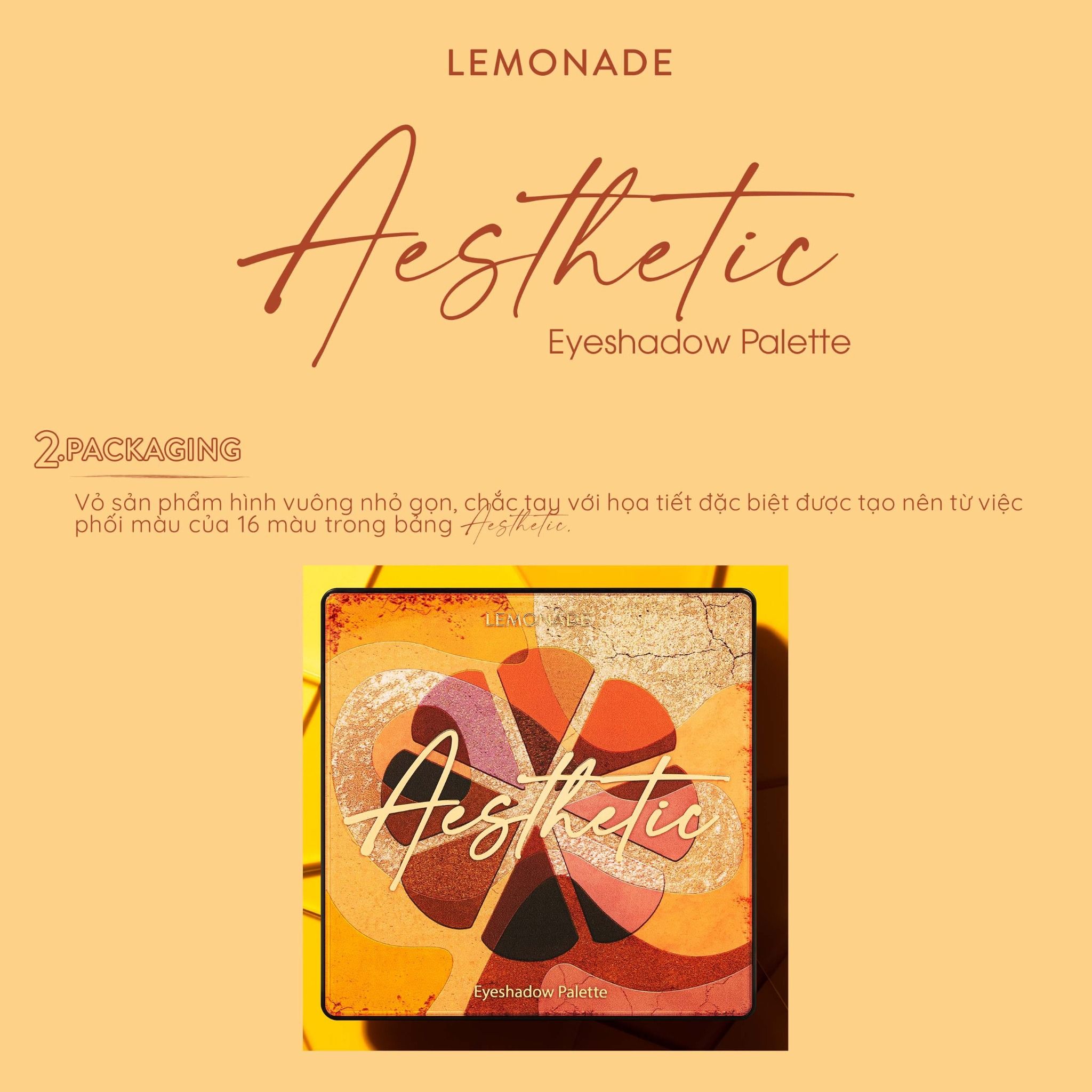  BẢNG PHẤN MẮT LEMONADE AESTHETIC EYESHADOW PALETTE 