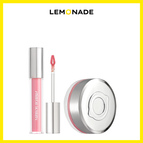  COMBO LEMONADE MÁ HỒNG CĂNG BÓNG MIRROR MIRROR BLUSH CUSHION 8G VÀ  SON TINT BÓNG MIRROR MIRROR WATER TINT 