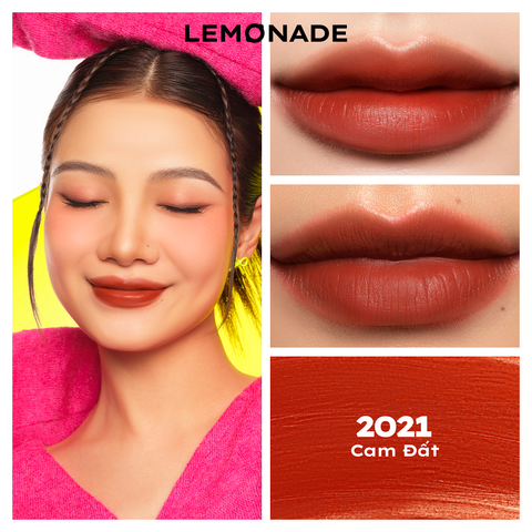  [QUÀ TẶNG] SON KEM MỊN LÌ THUẦN CHAY LEMONADE PERFECT COUPLE 5 YEARS & KẸP MI CONG LÂU LEMONADE CURLER 