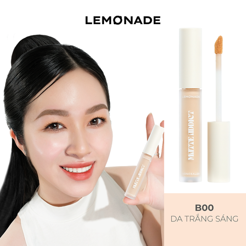  [QUÀ TẶNG] COMBO LEMONADE CHE KHUYẾT ĐIỂM  MATTE ADDICT CONCEALER VÀ LÓT LY CAO SU 