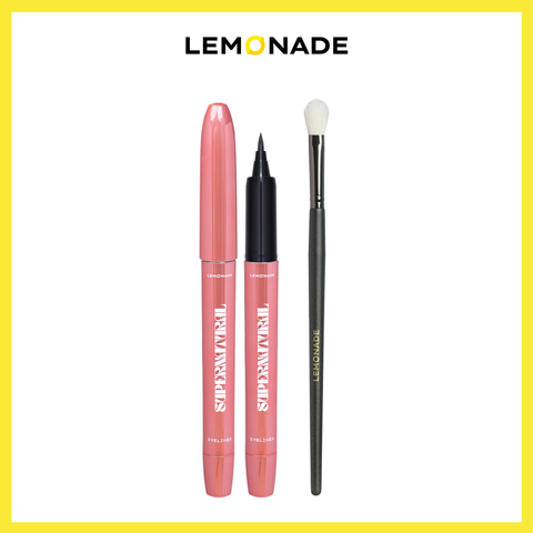  [QUÀ TẶNG KÈM - KHÔNG BÁN] Combo supernatural eyeliner và cọ trang điểm mắt Lemonade 