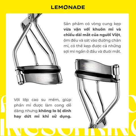  COMBO LEMONADE CHUỐT MI TƠI DÀI LÂU TRÔI SOARING MASCARA & KẸP MI CONG LÂU LEMONADE CURLER 