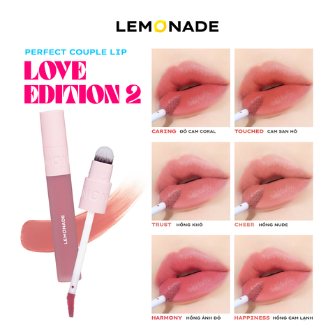  SON KEM MỊN LÌ THUẦN CHAY LEMONADE PERFECT COUPLE LIP - POUTING 