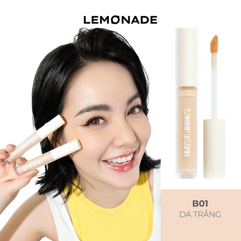  COMBO LEMONADE CHE KHUYẾT ĐIỂM MATTE ADDICT CONCEALER &  KẸP MI CURLER 