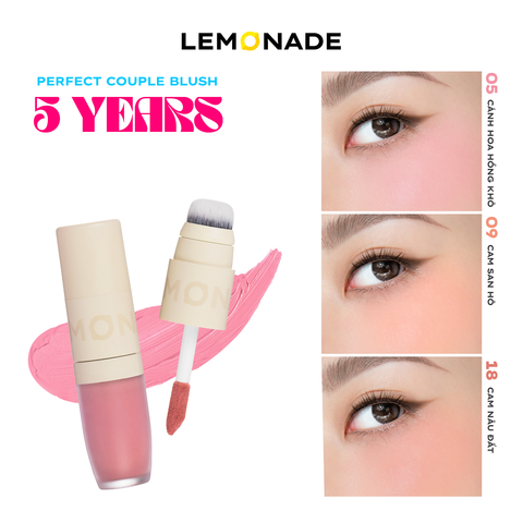  [QUÀ TẶNG] MÁ KEM MỊN LÌ THUẦN CHAY LEMONADE PERFECT COUPLE BLUSH 