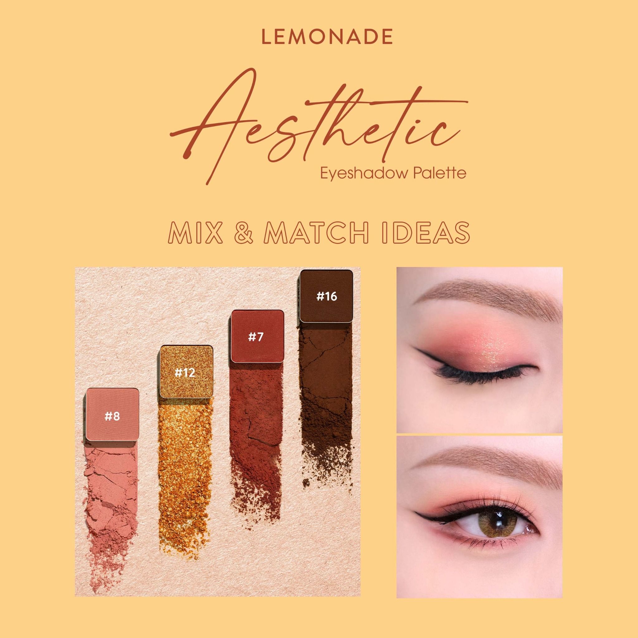  BẢNG PHẤN MẮT LEMONADE AESTHETIC EYESHADOW PALETTE 