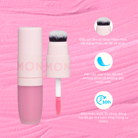 [QUÀ TẶNG] MÁ KEM MỊN LÌ THUẦN CHAY LEMONADE PERFECT COUPLE BLUSH 